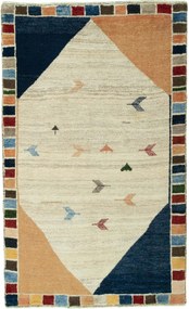 Gabbeh Tappeto 90 x 140 Beige (Iran) Annodato A Mano