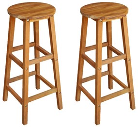 Set da bar per balcone 3 pz in legno massello di acacia