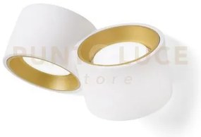 Nasso applique a parete 2 luci attacco gx53 biemissiva ottone nero ...