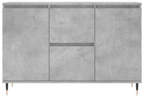 Credenza grigio cemento 104x35x70 cm in legno multistrato