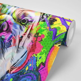 Carta da parati autoadesiva – Bulldog pop-art