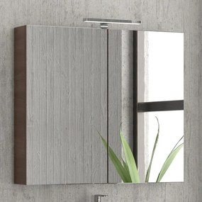 Composizione bagno sospesa con mobile da 80cm | EL-80B - KAMALU