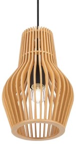 Maytoni MOD191PL-01W - Lampadario a sospensione con filo ROOTS 1xE27/40W/230V diametro 20 cm beige