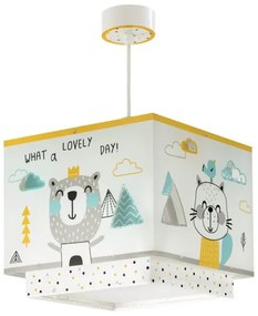 Dalber D-73242 - Lampadario per bambini HELLO LITTLE 1xE27/15W/230V