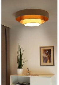 Duolla - Plafoniera LED LUNETA LED/26W/230V diametro 60 cm 4000K beige/oro
