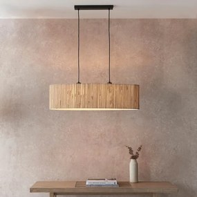 Endon 101692 - Lampadario a sospensione con filo LONGSHORE 2xE27/10W/230V beige