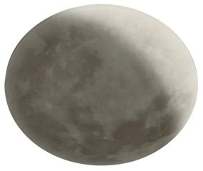 Plafoniera LED moderno Lunar, argento Ø 40 cm dimmerabile, 2000 lumen TRIO LIGHTING INTER