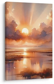 Quadro su tela – Raggi di sole tra le nuvole