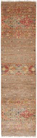 Samarkand Tappeto 300 x 80 Grigio (Pakistan) Annodato A Mano