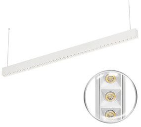 Lampada Lineare LED Sospesa 40W 120cm, UGR16, PHILIPS Certadrive - Bianca o nera Colore Bianco Variabile CCT, Colore del corpo Bianco