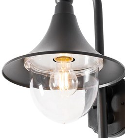 Lampada da parete per esterni classica nera IP44 - Daphne