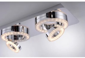 Leuchten Direkt 14521-17 - Plafoniera LED TIM 2xLED/2,8W/230V + 2xLED/3,1W