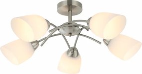 Lampadario a plafone DONNA 5xE27/60W/230V nichel