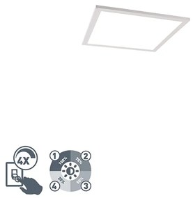 Plafoniera bianca 40 cm con LED dimmerabile a 4 livelli - Liv