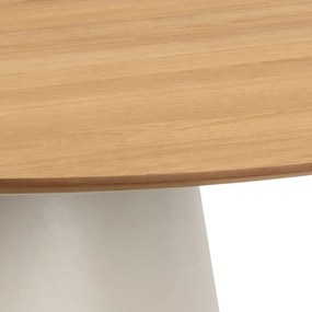 Tavolo da pranzo rotondo con piano effetto rovere ø 120 cm Soli - Actona