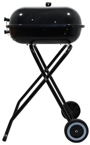 Griglia a carbone portatile nera