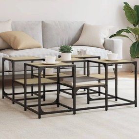 Tavolino Da Salotto Rovere Sonoma 91x91x40 Cm Legno Multistrato /