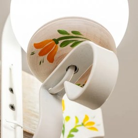 Brilagi - Lampadario a sospensione con catena QUEEN 2xE14/40W/230V faggio/color crema