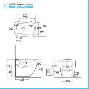 Sanitari filomuro rimless Rak Illusion con copriwater soft close