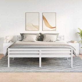 Comodini 2 Pz Con 2 Cassetti Bianchi 40x36x50 Cm /