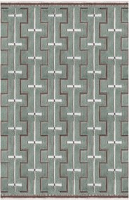 Tappeto in lana tessuto a mano con motivo in rilievo Johanna