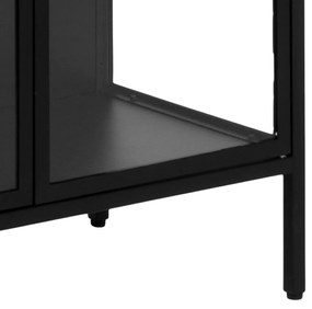 Vetrina metallica nera 80x180 cm Newcastle - Actona