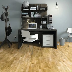 Parquet prefinito in rovere naturale Rustic vetrificato 4S