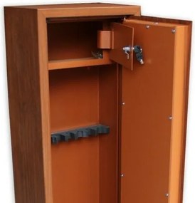 Armadio Portafucili Effetto Legno Utilia TOP Security Fuciliera 4 Posti Con Tesoretto A Chiave