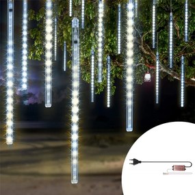 Pioggia di meteore luminose da 288 Led Bianco Freddo Wisdom