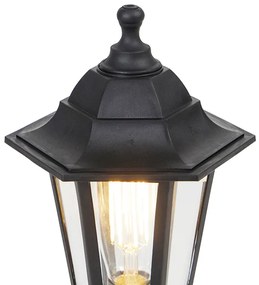 Lampada da terra classica per esterni nera 42,2 cm IP44 - New Haven