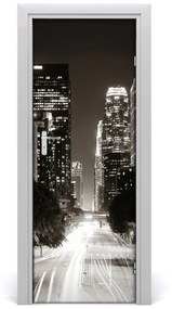 Rivestimento Per Porta Los Angeles di notte 75x205 cm