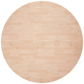 Piano tavolo rotondo Ø60x4 cm massello di rovere non trattato