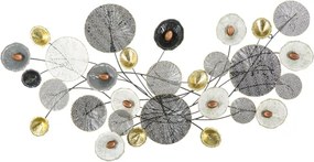 Pannello Decorativo Astratto Grid 135X7,5X69 Cm In Ferro Multicolore