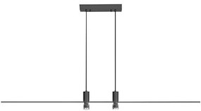 Lampadario LED a sospensione con filo LED/19W/230V 4000K nero