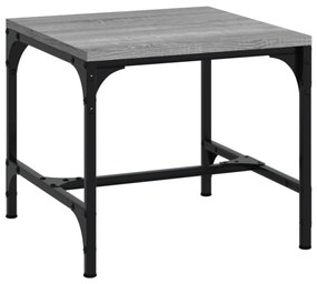 Tavolini 2pz grigio sonoma 40x40x35 cm in legno multistrato