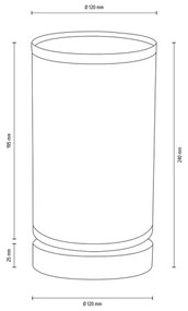 Spot-Light DO70884174 - Lampada da tavolo FIRE 1xE27/25W/230V rovere/beige