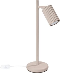 Lampada da tavolo grigio tortora in metallo (altezza totale 43 cm) Gleam – Sollux