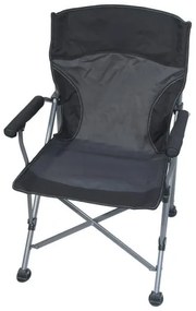 Sedia da campeggio pieghevole nera