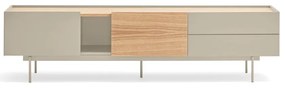 Tavolo TV beige/naturale in rovere 180x45 cm Otto - Teulat