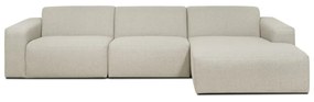 Divano con penisolare beige (angolo destro) Roxy - Scandic