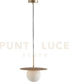 Lampadario a sospensione chaplin oro 1 luce attacco g9 30x30x159,8c...