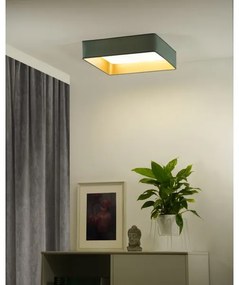 Brilagi-LED Plafoniera dimmerabile VELVET SQUARE LED/36W/230V Wi-Fi Tuya+telecomando verde menta