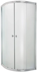 Invena Marbella box doccia 90x90 cm semicircolare cromo lucida/vetro opaco AK-46-191
