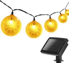 Aigostar - Catena solare LED 10xLED/3,8m IP44 bianco caldo