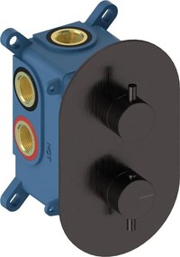 Rubinetto per doccia getto laminare cristallino monocomando Loop grigio lucido SANYCCES