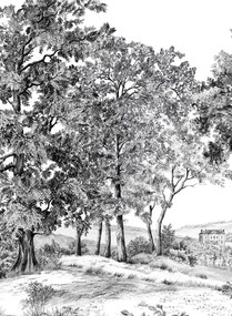Isidore Leroy Carta da parati panoramica Domaniale - Panel A