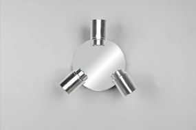 Faretto in metallo in argento lucido Angelo - Trio