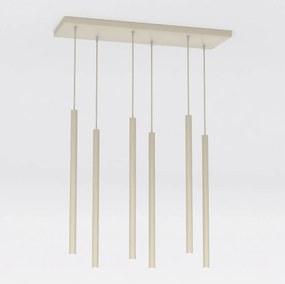 Lampadario a Sospensione in Acciaio SELTER 6 Mokka 6xG9