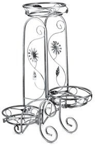 Portafiori 88x65 cm argento