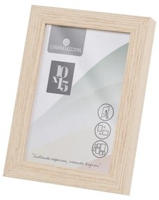 Cornice di colore naturale verticale con sostegno/da appendere 12,5x17,5 cm Sencillo – Casa Selección